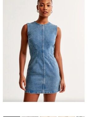 Abercrombie & Fitch Light Blue Denim Mini Dress